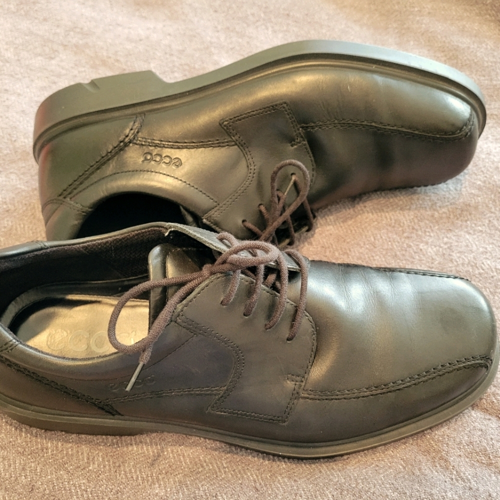 Men's Black ECCO Dress 👞 Sz 45/ US 11.5